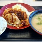かつや - 料理写真:豚DX定食(とん汁(大))