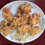 台湾料理龍香苑 - 鳥もも肉の唐揚げ。
