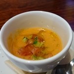 FERRAGOSTO - 冷製トマトスープ。あっぷ。