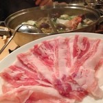 天香回味 - 米沢豚一番育ちスライス。