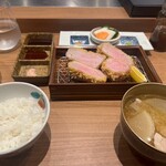 TONKATSU KEITA - 六白黒豚 上ヒレ定食（140g）