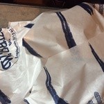 Bäckerei & Konditorei Waltraud Balzer - Shop's traditional wrapping paper with store sign logo...