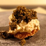 クッチーナ - キャビア山盛り♡ホタルイカのフライ