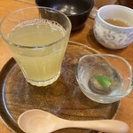 きっちんたまがわ 温井店 - 休日おまかせランチの飲み物はりんごジュースを選択しました