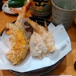 おぎ野 - 天ぷら盛り合わせ