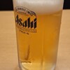 お好み焼き 剛毅 - アサヒ中ジョッキ　ひえひえ