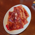 焼肉冷麺やまなか家 - ランチメニューの「2」の肉