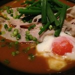 麺酒房 実之和 - 赤いカレー麺