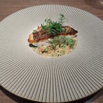 ラチュレ - 魚料理（スープ仕立ての真鯛のポワレ）