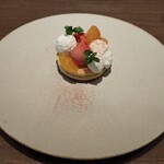 ラチュレ - デザート（チーズケーキとソルベ的なもの）