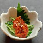 食楽 - タラチャンヂャ他にもイカの塩辛など…