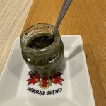 三輪亭 - パスタの味変用辛いソース