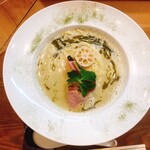 銀座 篝 鎌倉店 - 宇治抹茶鶏白湯Soba