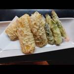 食楽 - とうもろこしとさつまいもの天ぷら