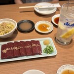 焼肉冷麺だいじゅ - 上レバー　1,100円　　塩レモンサワー　600円