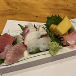 熱燗徳利 - 料理写真:刺身三点盛り♪ 鮪赤身・白身・タコ