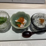 塩握りと漬けいくら 寿し長 栄 - 