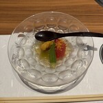 303628111 - 旬菜のコンソメジュレ掛け
