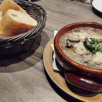 GINZA 我歩 - 牡蠣と筍のアヒージョ