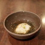 green glass - そばがきの揚げ出し