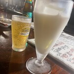 蔵の庄 - 超濃厚ヨーグルト酒とノンアルビールで乾杯(*ﾟ▽ﾟ)ﾉ