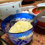 民宿 涌蓋 - 食後の柚子シャーベット。