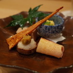 樋口 - 八寸 鯨ベーコン ばちこ 鱧子 など