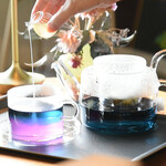 THE ROOM CAFE - ドリンク写真:“バタフライピー”レモンティー（期間限定）

