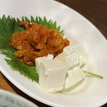 酒とツマミ ちゅんま - たらチャンジャとクリームチーズ