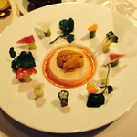 シェヌー - 生うにのムース仕立て、トマトのソース
