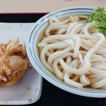 いきいきうどん - かけ（中）＆野菜かきあげ