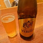 手酌割烹 てら田 - ビール(笑)