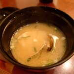 手酌割烹 てら田 - 浅利みそ汁
