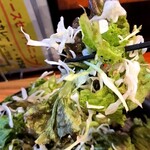 キッチン REST - 頂きます。
      あ、ドレッシングがかかってないよ。
      素サラダを食べてもうた。