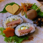 ドレミ♪カフェ・バンビーナ - 和モーニング（ランチョンミートサンドのりまき）