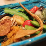 くろぎ - 八寸：火取りばち子　季のもの色々