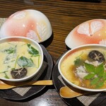 花門 - 茶碗蒸し　山芋チーズ　ズワイ蟹