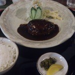 茶店鶴居村 - ハンバーグ定食