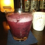 バー カスミチョウ・アラシ - 巨峰とジンのカクテルで祝杯❤