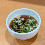 長命うどん - 釜揚げ風つけめん 漬け汁☆