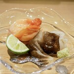 東麻布 天本 - 赤貝、とり貝