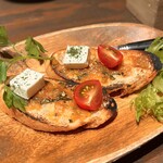 スタンド JAPA SOBA HANAKO - 蕎麦味噌チーズのタルティーヌ