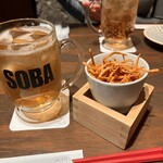 スタンド JAPA SOBA HANAKO - つきだしは蕎麦フリット