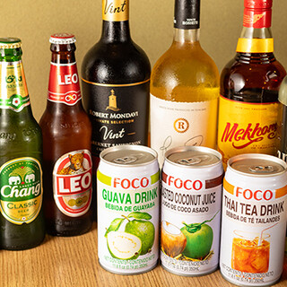 本場タイの味わい！珍しいリオビールと甘いタイティー