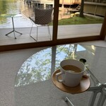 あさば - 美しい日、到着してすぐにラウンジでお茶