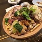 ハイボールバー梅田1923 - 肉の三種盛り合わせ