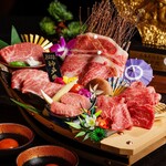 東京焼肉 平城苑 - 神戸ビーフ船盛「雅」2名様