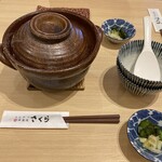 とんかつ 神楽坂 さくら - 土鍋ごはんとお新香