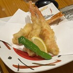 天婦羅酒菜 蒼天 - 追加の天使の海老   コースの海老と同じ？違う？  結局わからず(￣▽￣;)