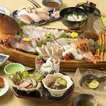 若狭天然活魚料理 大将 - 料理写真:Fコース懐石※造りは3人前